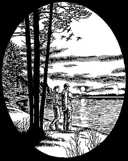 Sunset fishing